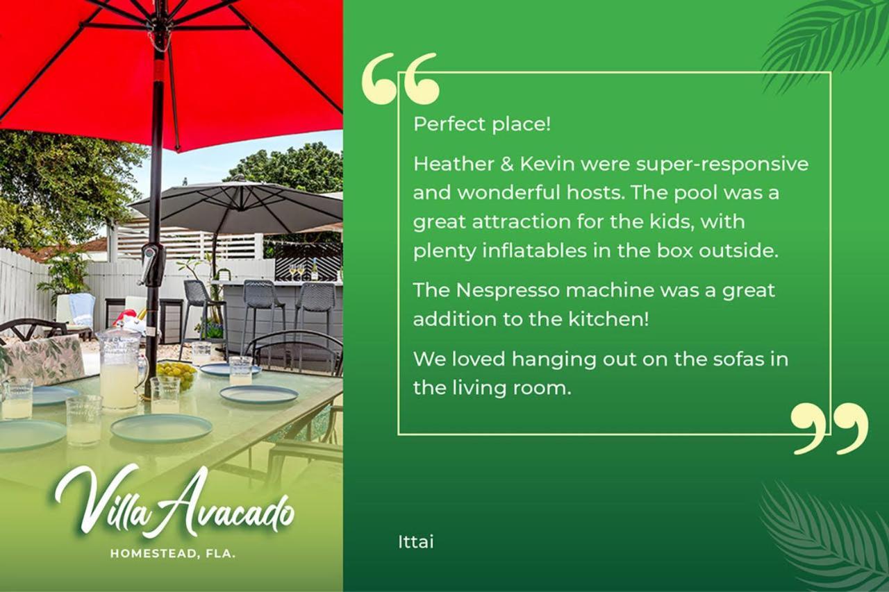 Bright Villa, Heated Pool, 2 Kings, By Everglades, Biscayne & Keys Homestead Esterno foto